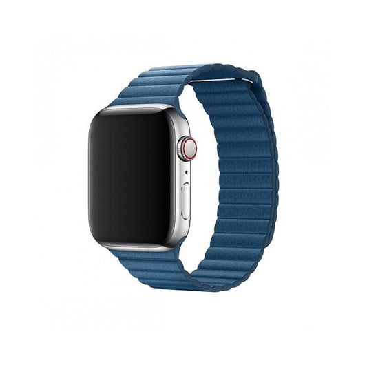 Apple Watch 皮革磁性表带（蓝色）38-40-41