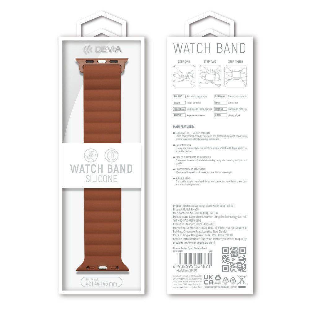 清仓  Apple Watch 硅胶运动磁性表带（黑色）38-40-41