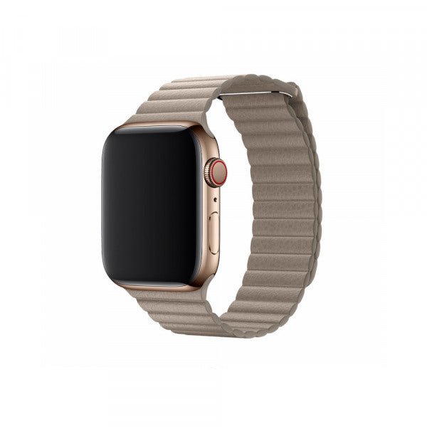 Apple Watch 皮革磁性表带（灰色）42-44-45