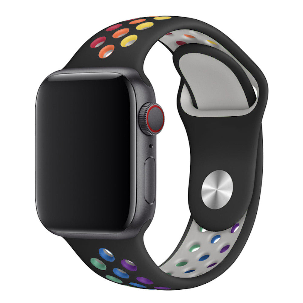 Apple Watch 硅胶运动彩虹表带 42-44-45